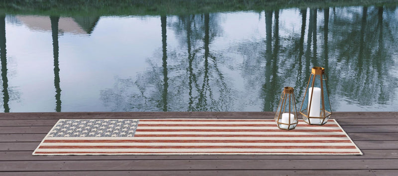 Urban Oasis Rugs Collection Area Rug - Boardwalk Runner Red lifestyle 3