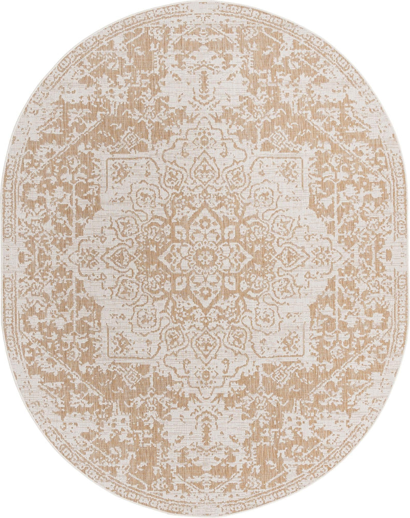 Urban Oasis Rugs Collection Area Rug - Penthouse (Beige) Oval Beige Main