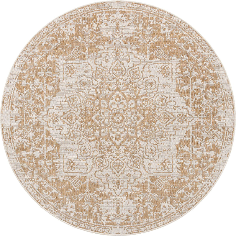 Urban Oasis Rugs Collection Area Rug - Penthouse (Beige) Round Beige Main