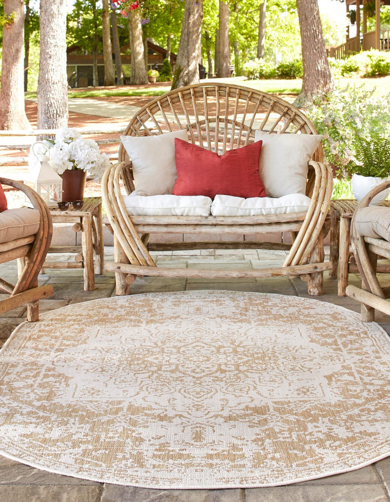 Urban Oasis Rugs Collection Area Rug - Penthouse (Beige) Oval Beige lifestyle 3