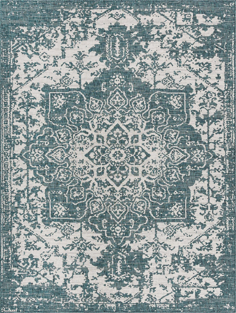 Urban Oasis Rugs Collection Area Rug - Penthouse (Teal) Rectangle Teal Main