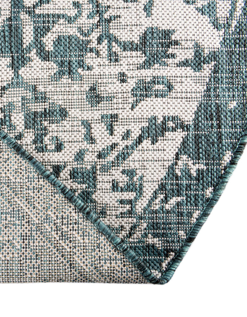 Urban Oasis Rugs Collection Area Rug - Penthouse (Teal) Round Teal lifestyle 15