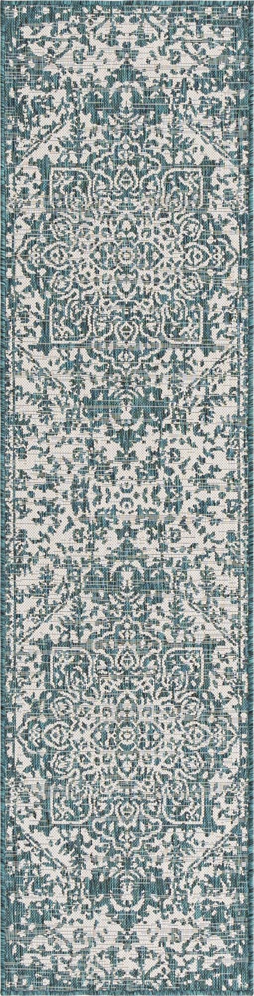 Urban Oasis Rugs Collection Area Rug - Penthouse (Teal) Runner Teal Main