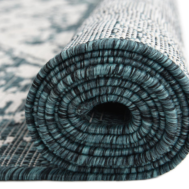 Urban Oasis Rugs Collection Area Rug - Penthouse (Teal) Runner Teal lifestyle 14