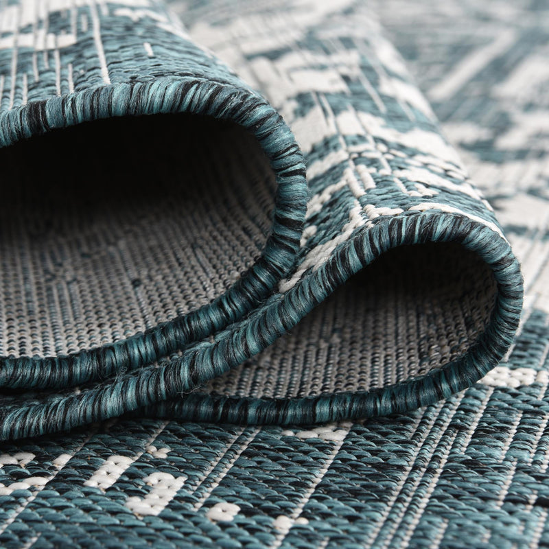 Urban Oasis Rugs Collection Area Rug - Penthouse (Teal) Runner Teal lifestyle 15