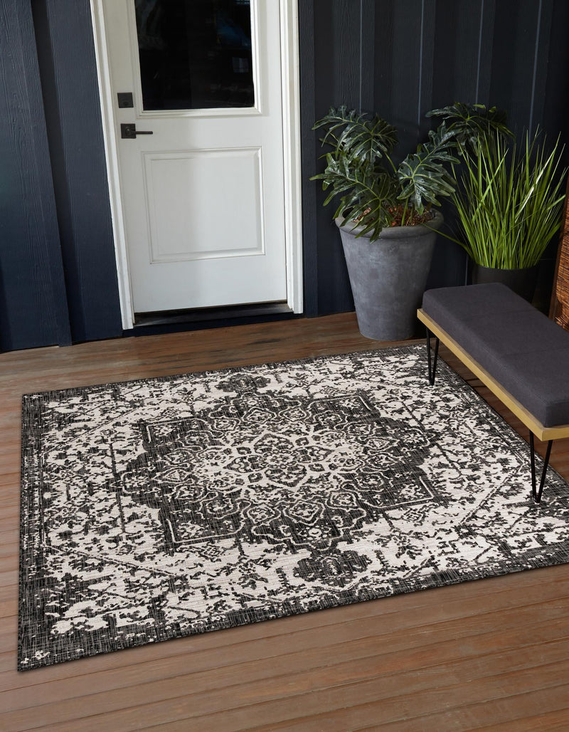 Urban Oasis Rugs Collection Area Rug - Penthouse (Charcoal Gray) Square Charcoal Gray lifestyle 0