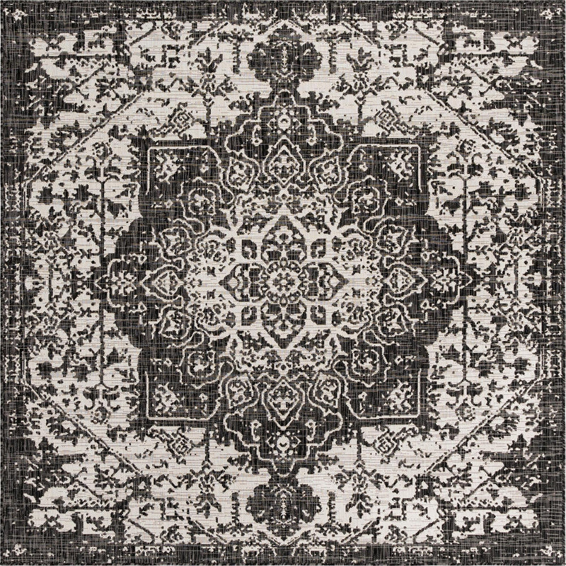 Urban Oasis Rugs Collection Area Rug - Penthouse (Charcoal Gray) Square Charcoal Gray Main