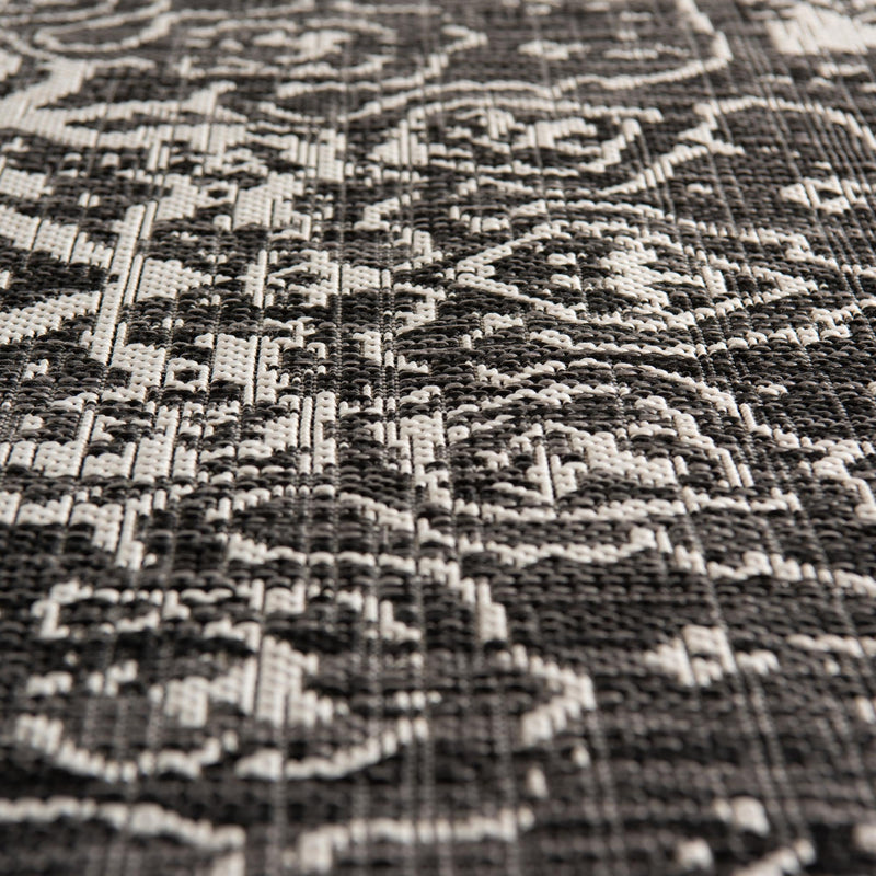 Urban Oasis Rugs Collection Area Rug - Penthouse (Charcoal Gray) Round Charcoal Gray lifestyle 9