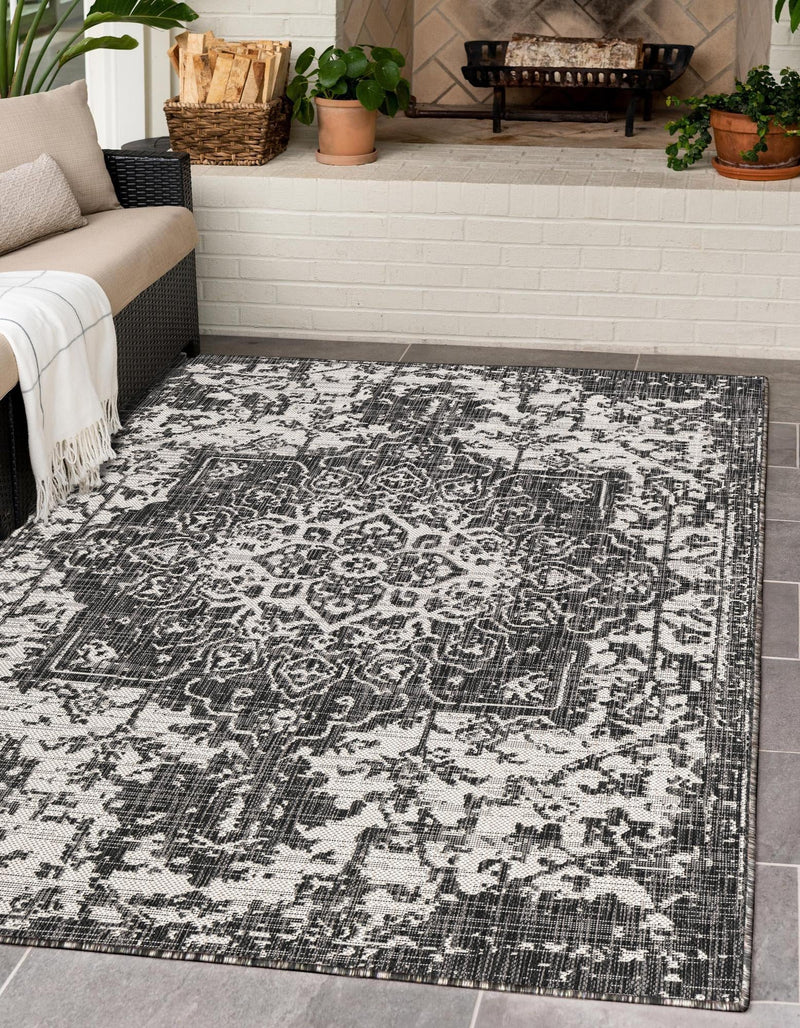 Urban Oasis Rugs Collection Area Rug - Penthouse (Charcoal Gray) Rectangle Charcoal Gray lifestyle 0