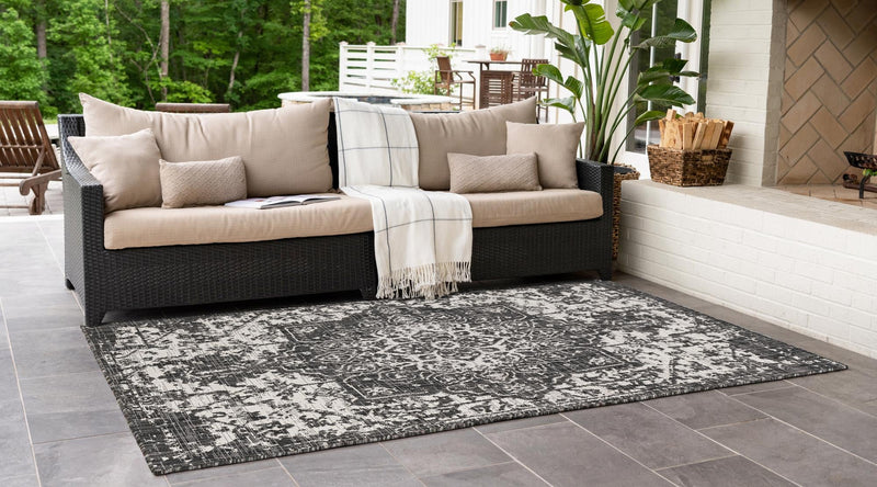 Urban Oasis Rugs Collection Area Rug - Penthouse (Charcoal Gray) Rectangle Charcoal Gray lifestyle 2