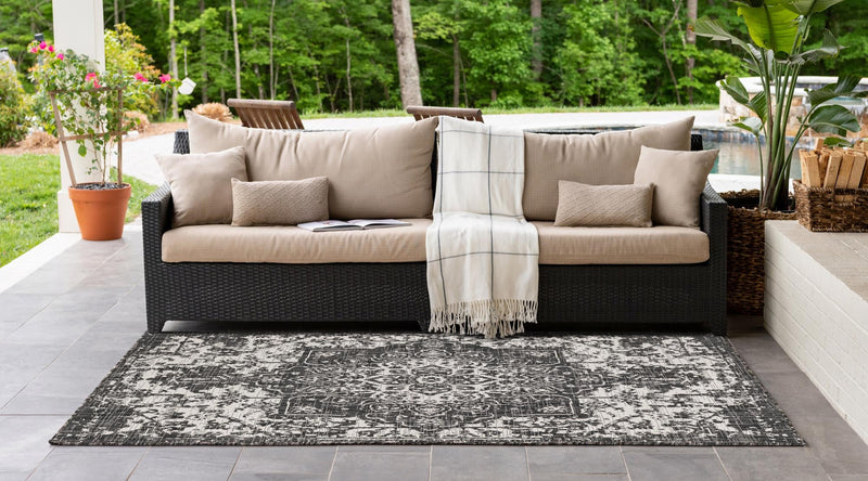 Urban Oasis Rugs Collection Area Rug - Penthouse (Charcoal Gray) Rectangle Charcoal Gray lifestyle 3