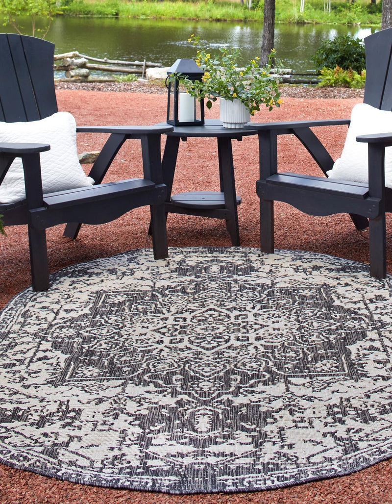 Urban Oasis Rugs Collection Area Rug - Penthouse (Charcoal Gray) Oval Charcoal Gray lifestyle 2