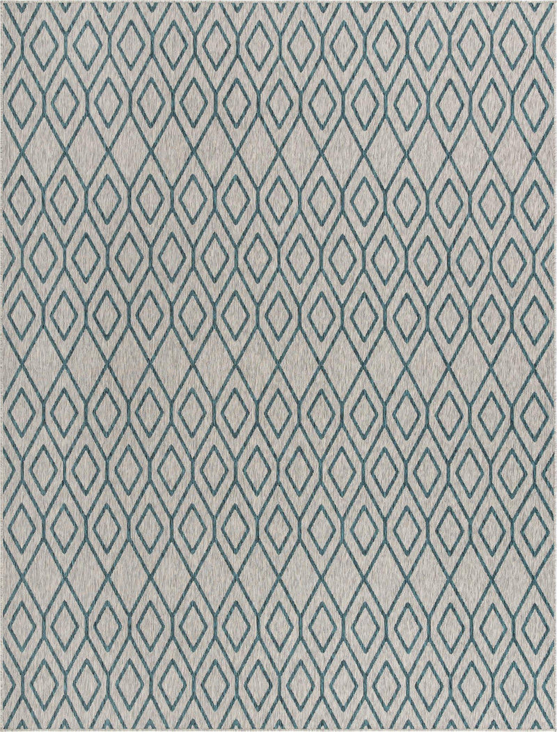 Urban Oasis Rugs Collection Area Rug - Boulevard (Gray Teal) Rectangle Gray Teal Main