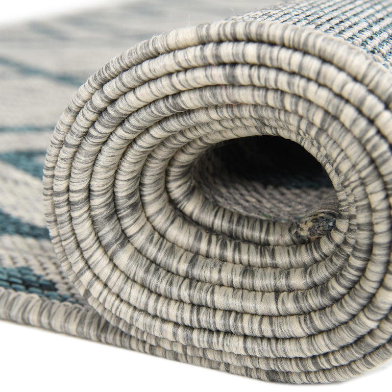 Urban Oasis Rugs Collection Area Rug - Boulevard (Gray Teal) Rectangle Gray Teal lifestyle 14