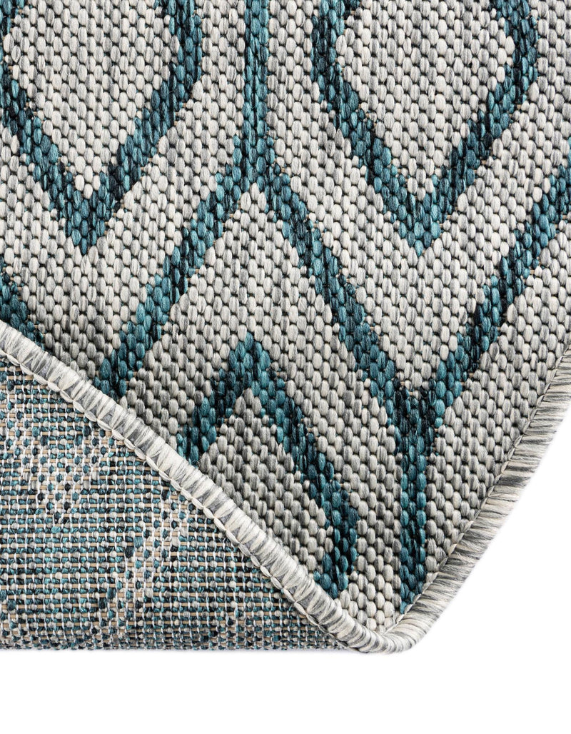 Urban Oasis Rugs Collection Area Rug - Boulevard (Gray Teal) Oval Gray Teal lifestyle 28