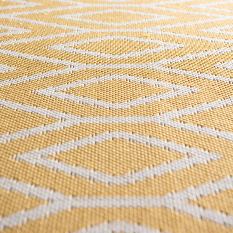 Urban Oasis Rugs Collection Area Rug - Boulevard (Yellow Ivory) Round Yellow Ivory lifestyle 9