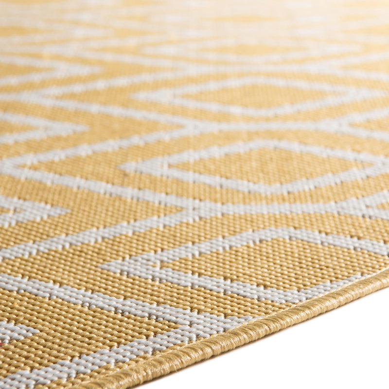Urban Oasis Rugs Collection Area Rug - Boulevard (Yellow Ivory) Round Yellow Ivory lifestyle 13