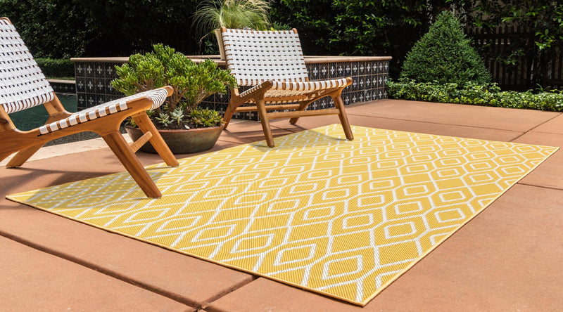 Urban Oasis Rugs Collection Area Rug - Boulevard (Yellow Ivory) Rectangle Yellow Ivory lifestyle 2