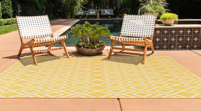 Urban Oasis Rugs Collection Area Rug - Boulevard (Yellow Ivory) Rectangle Yellow Ivory lifestyle 3