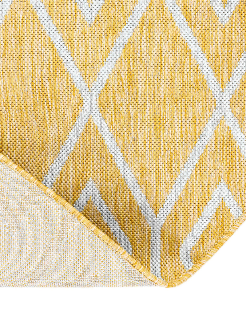 Urban Oasis Rugs Collection Area Rug - Boulevard (Yellow Ivory) Round Yellow Ivory lifestyle 18