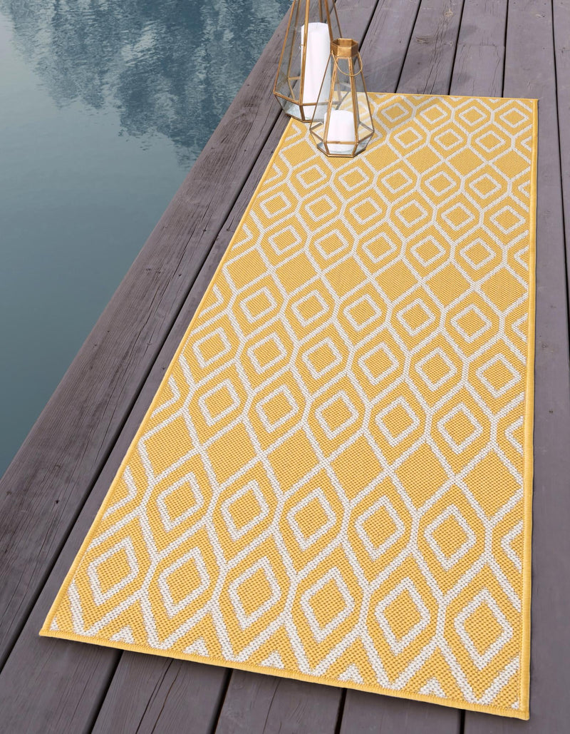 Urban Oasis Rugs Collection Area Rug - Boulevard (Yellow Ivory) Runner Yellow Ivory lifestyle 0