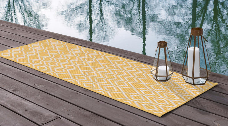 Urban Oasis Rugs Collection Area Rug - Boulevard (Yellow Ivory) Runner Yellow Ivory lifestyle 2