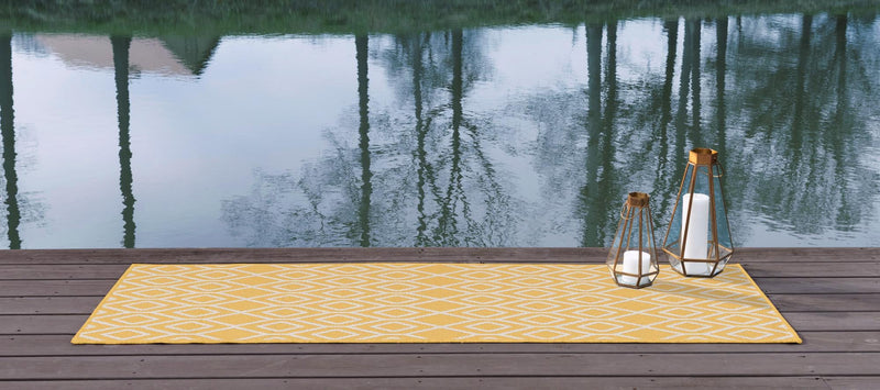 Urban Oasis Rugs Collection Area Rug - Boulevard (Yellow Ivory) Runner Yellow Ivory lifestyle 3
