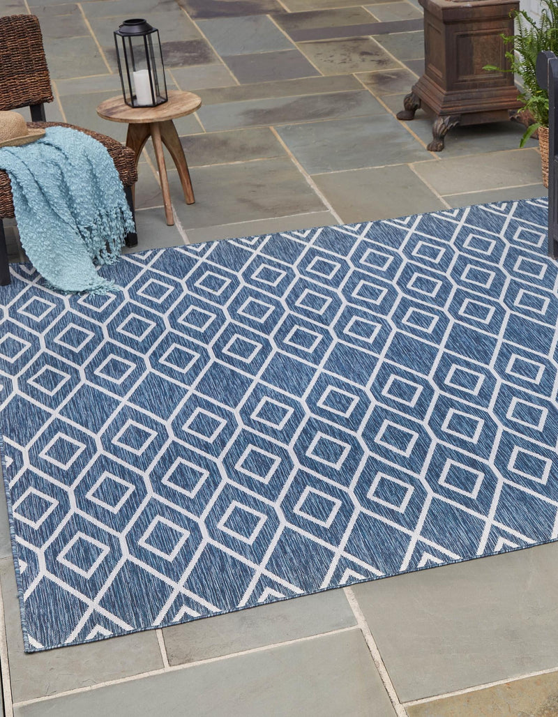 Urban Oasis Rugs Collection Area Rug - Boulevard (Blue) Square Blue lifestyle 0