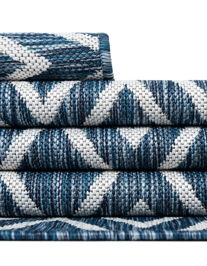 Urban Oasis Rugs Collection Area Rug - Boulevard (Blue) Square Blue lifestyle 24