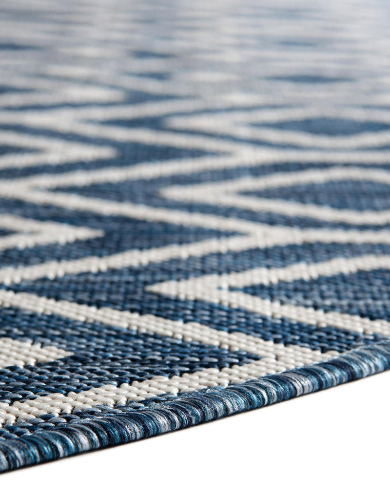 Urban Oasis Rugs Collection Area Rug - Boulevard (Blue) Round Blue lifestyle 10