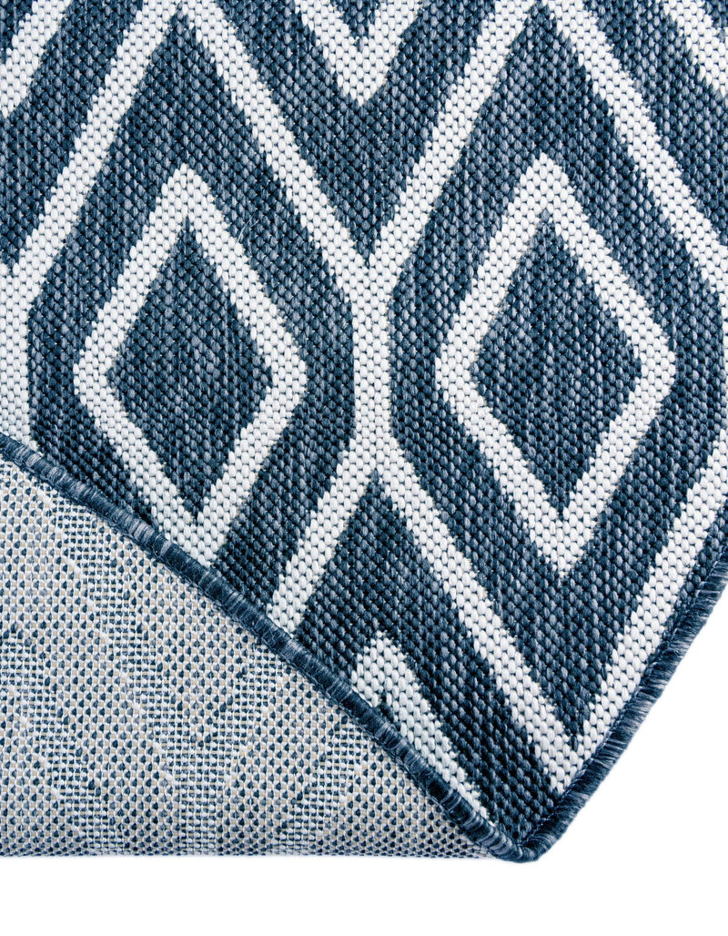 Urban Oasis Rugs Collection Area Rug - Boulevard (Blue) Round Blue lifestyle 15