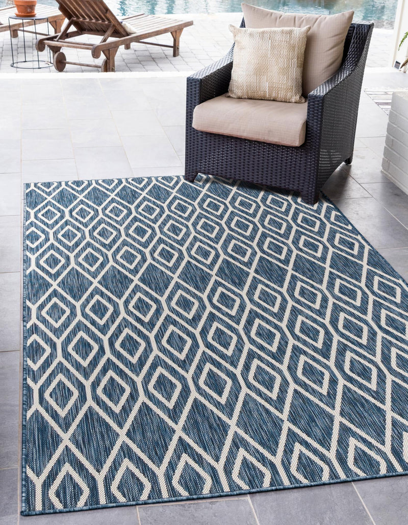 Urban Oasis Rugs Collection Area Rug - Boulevard (Blue) Rectangle Blue lifestyle 0