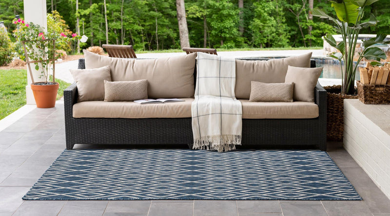 Urban Oasis Rugs Collection Area Rug - Boulevard (Blue) Rectangle Blue lifestyle 3