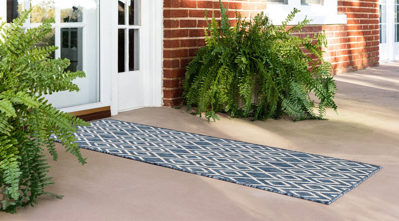 Urban Oasis Rugs Collection Area Rug - Boulevard (Blue) Runner Blue lifestyle 2