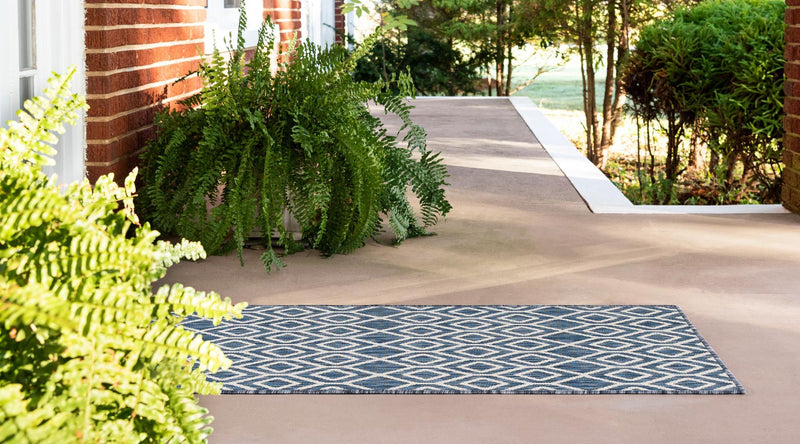 Urban Oasis Rugs Collection Area Rug - Boulevard (Blue) Runner Blue lifestyle 3