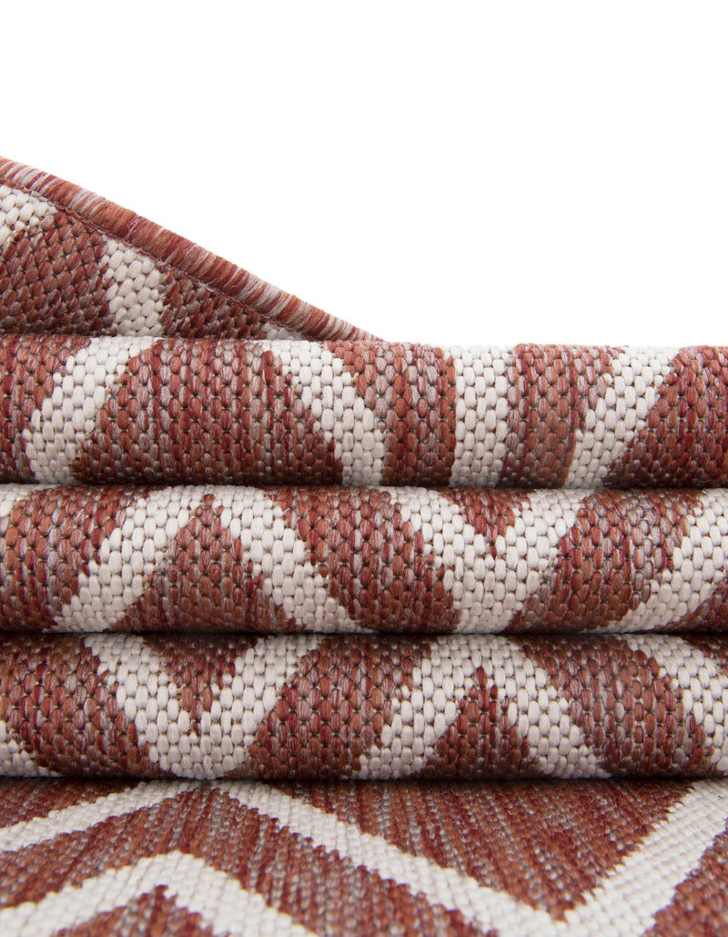 Urban Oasis Rugs Collection Area Rug - Boulevard (Rust Red) Round Rust Red lifestyle 40