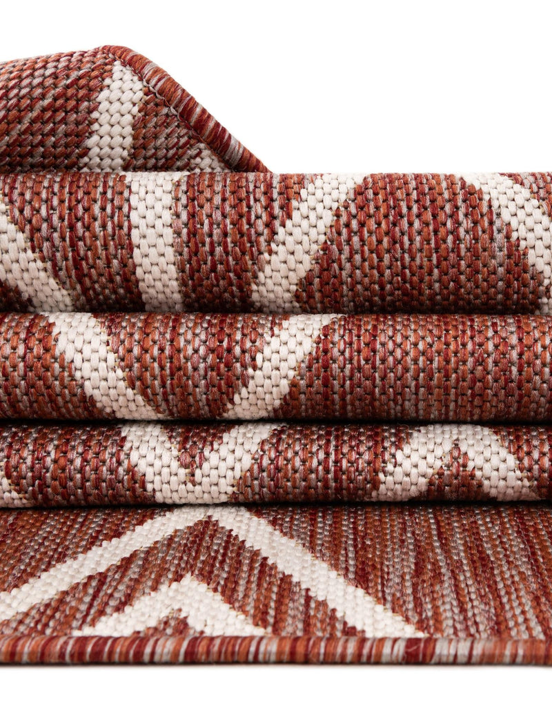 Urban Oasis Rugs Collection Area Rug - Boulevard (Rust Red) Rectangle Rust Red lifestyle 14