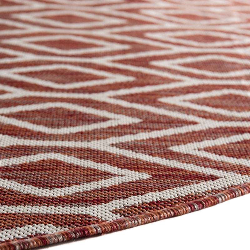 Urban Oasis Rugs Collection Area Rug - Boulevard (Rust Red) Oval Rust Red lifestyle 9