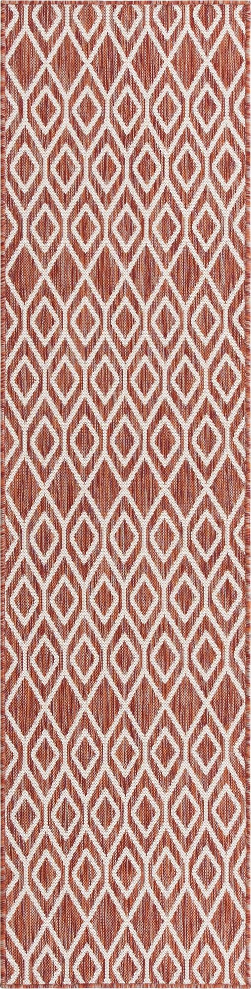 Urban Oasis Rugs Collection Area Rug - Boulevard (Rust Red) Runner Rust Red Main