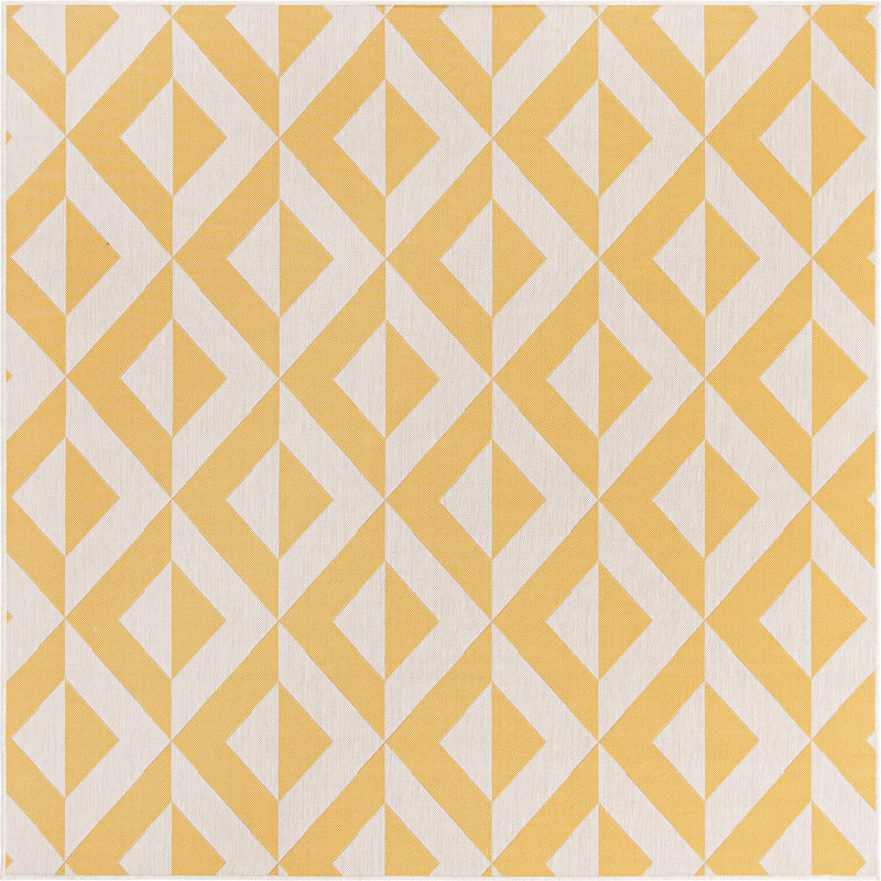 Urban Oasis Rugs Collection Area Rug - Highrise (Yellow) Square Yellow Main