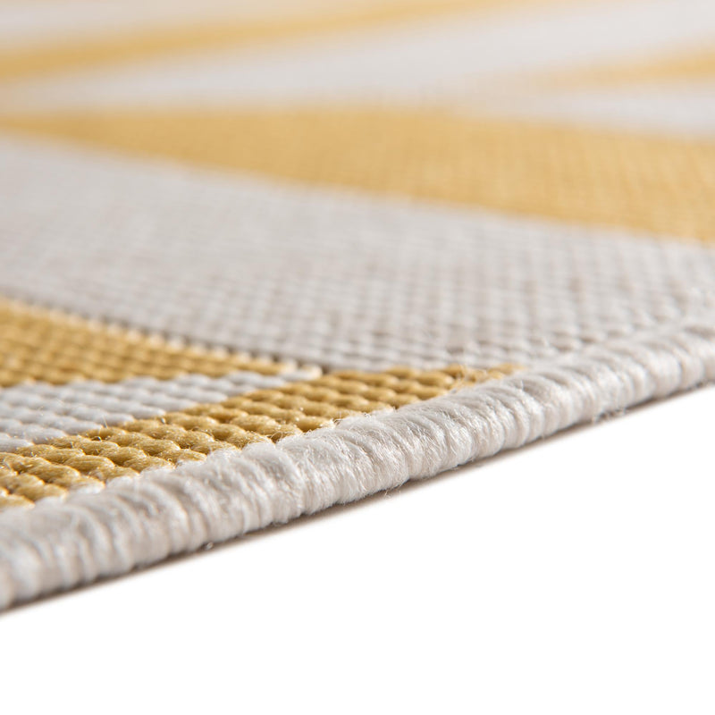 Urban Oasis Rugs Collection Area Rug - Highrise (Yellow) Round Yellow lifestyle 11