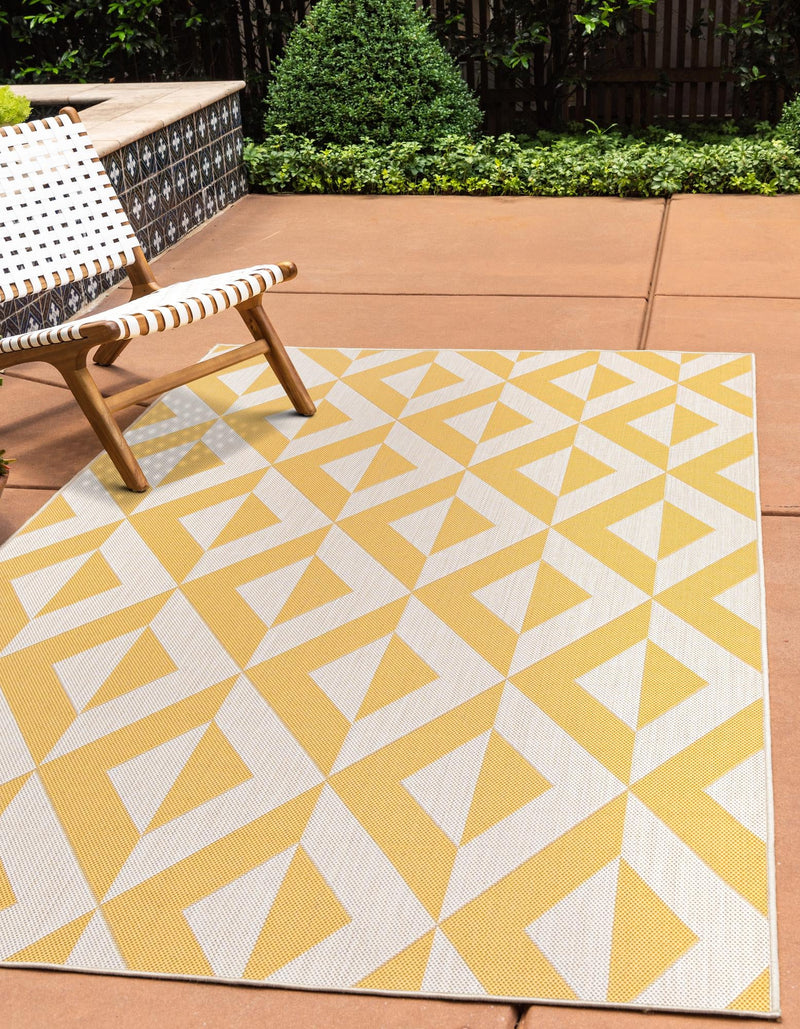 Urban Oasis Rugs Collection Area Rug - Highrise (Yellow) Rectangle Yellow lifestyle 0