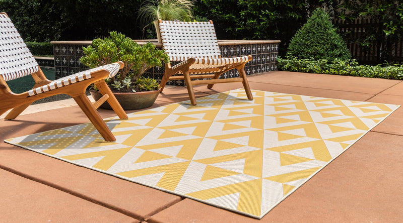 Urban Oasis Rugs Collection Area Rug - Highrise (Yellow) Rectangle Yellow lifestyle 2