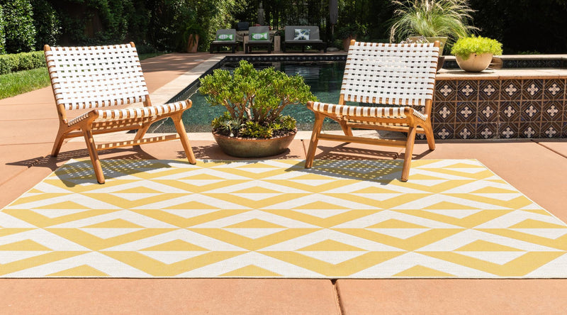 Urban Oasis Rugs Collection Area Rug - Highrise (Yellow) Rectangle Yellow lifestyle 3