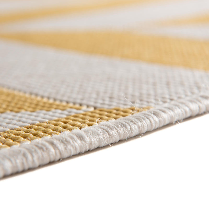 Urban Oasis Rugs Collection Area Rug - Highrise (Yellow) Round Yellow lifestyle 10