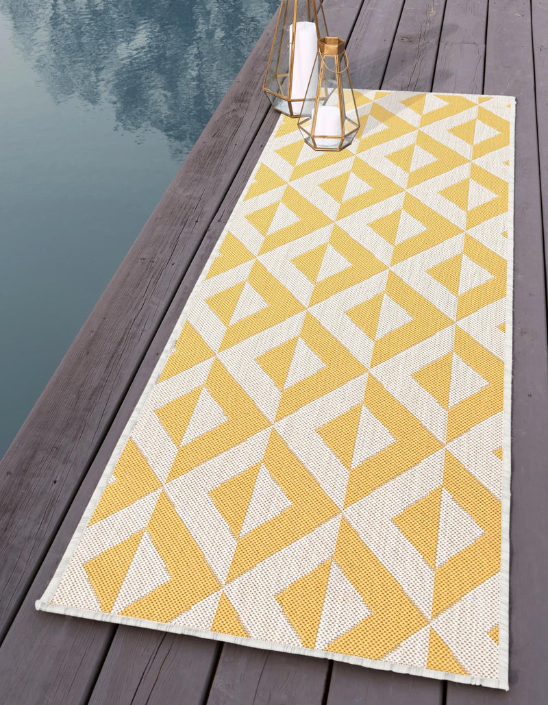 Urban Oasis Rugs Collection Area Rug - Highrise (Yellow) Runner Yellow lifestyle 0
