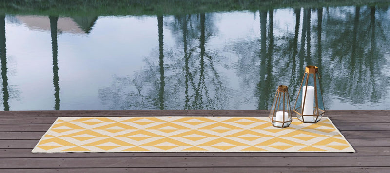 Urban Oasis Rugs Collection Area Rug - Highrise (Yellow) Runner Yellow lifestyle 3