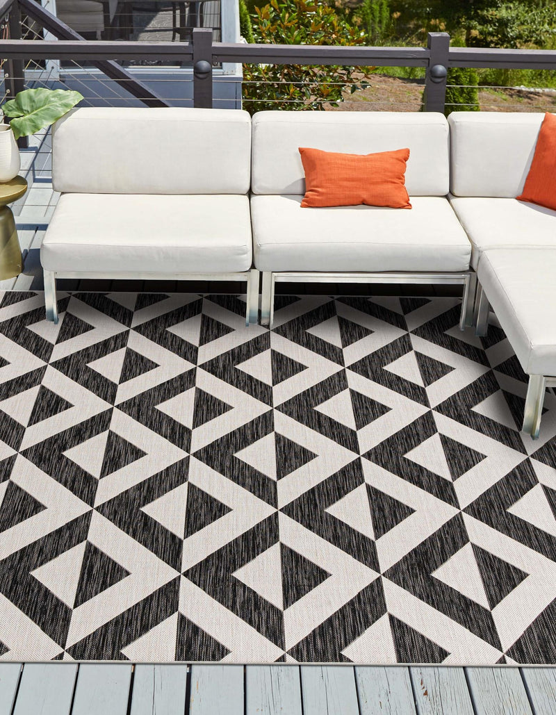 Urban Oasis Rugs Collection Area Rug - Highrise (Charcoal Gray) Square Charcoal Gray lifestyle 0