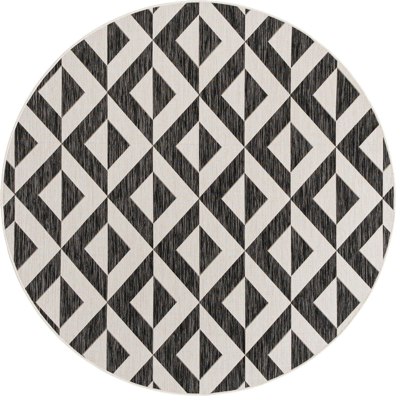 Urban Oasis Rugs Collection Area Rug - Highrise (Charcoal Gray) Round Charcoal Gray Main