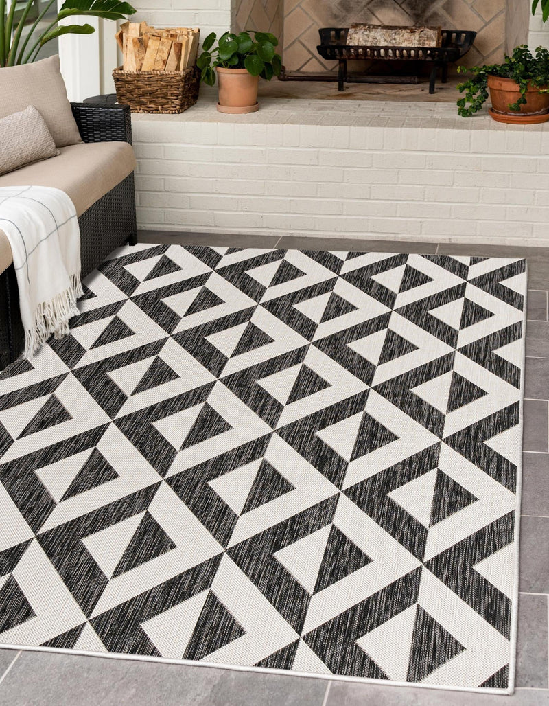 Urban Oasis Rugs Collection Area Rug - Highrise (Charcoal Gray) Rectangle Charcoal Gray lifestyle 0